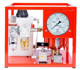 هیدروتست پمپ پنوماتیکی (بادی) هیدرولیکی 1634 بار فشارقوی مدل AHP-2-Range ساخت هایفورس انگلستان